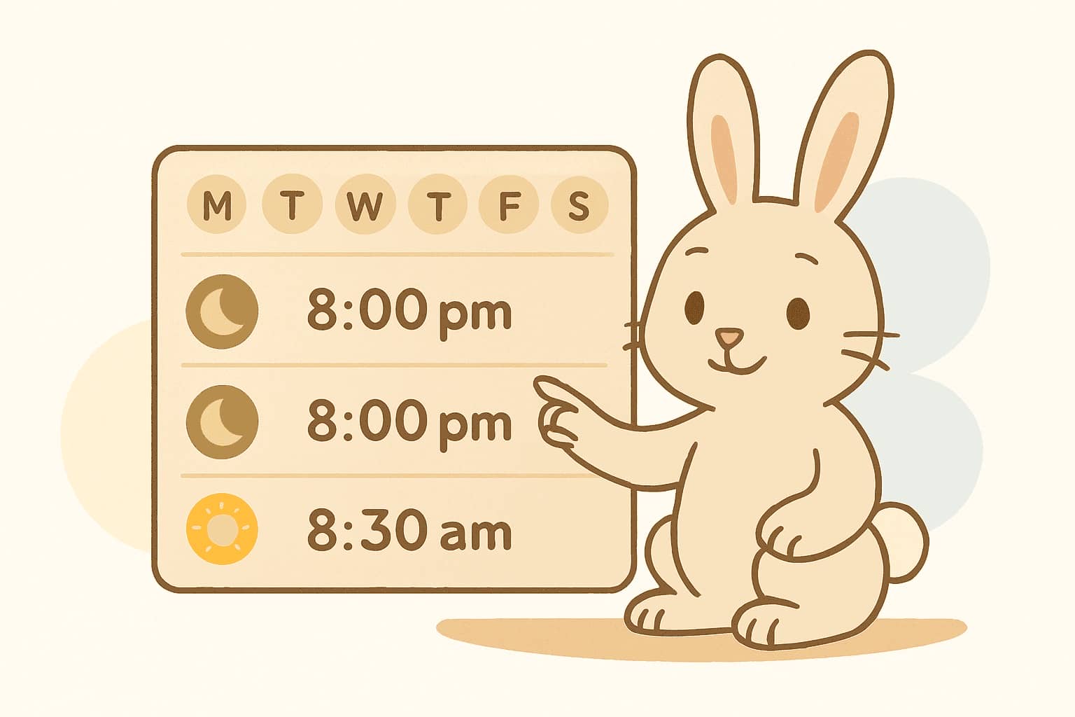 SleepingKid schedule settings